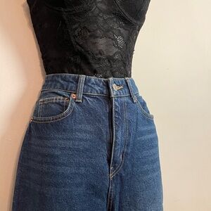 H&M Dark Blue High Rise Women's Jeans